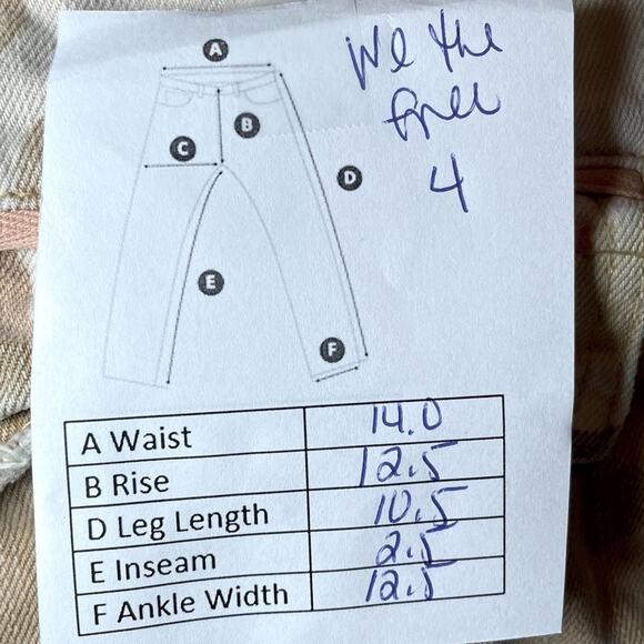 WE THE FREE BOHO FESTIVAL DENIM DESERT CAMO FRINGE FRAY HEM SHORTS 4 - Picture 9 of 9